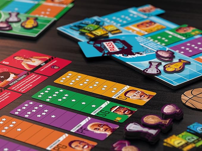 Basketboss - Strategy - Auction Board Game - Sports Board Game - 2-5 Players - 40 Minutes Play Time