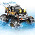 1:16 Waterproof Monster Truck Toys RC Car Amphibious rc Cars Water Blaster Trucks 60+ Min Runtime with 2 Batteries 360 Spin 4WD All Terrain Off-Road Pickup Toy for 4-12 Year Old Kids Gifts Presents