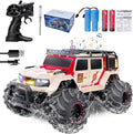 1:14 RC Police Car Waterproof Amphibious Remote Control Police Car for Kids with Siren Lights Boys Girls Age 6 7 8 9 10 11 12 Gift Present Toy(Yellow)