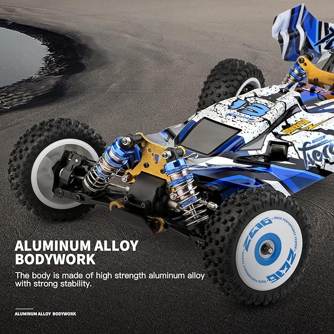 GoolRC WLtoys 124017 V2 RC Car 1:12 Scale 2.4GHz Remote Control Off-Road Buggy Drift Car RTR with Brushless Motor and Metal Chassis for Adults