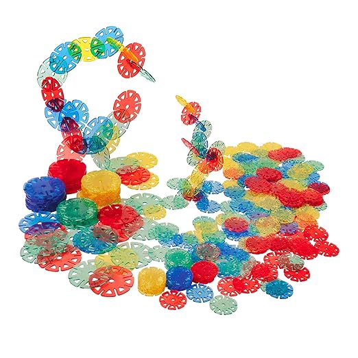 Constructive Playthings Toys Crystal Connectors Building Set for Kids Set of 300