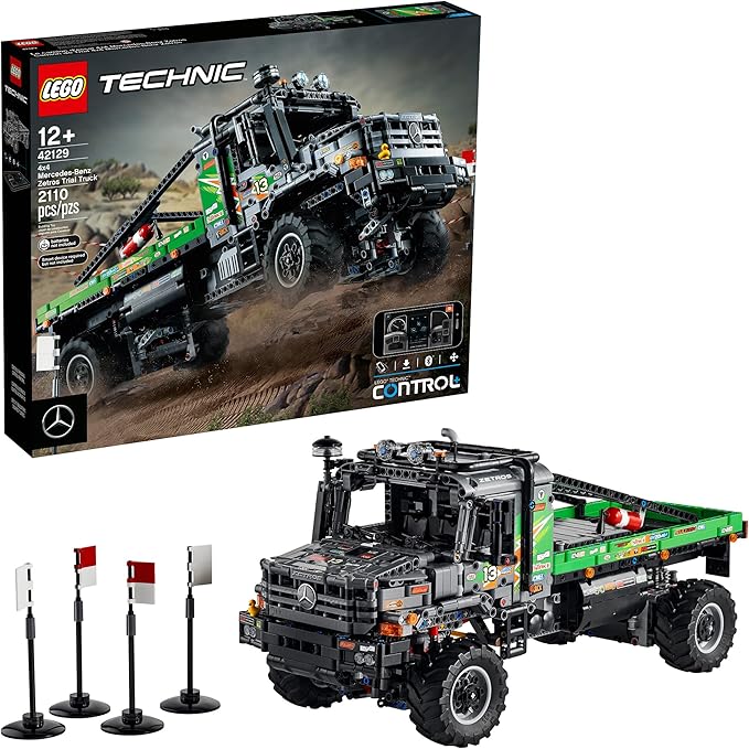 LEGO Technic App-Controlled 4x4 Mercedes-Benz Zetros Trial Truck 42129 Building Toy Set for Kids Boys and Girls Ages 12+ (2129 Pieces)