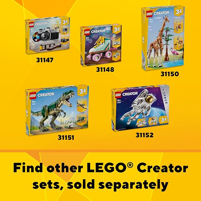LEGO Creator 3 in 1 Modern Toy House - Kids Toy Building Set with 3 Building Options for Boys &amp Girls Ages 9+ - with 2 Minifigures for Pretend Play - Gift Idea for Birthday - 31153