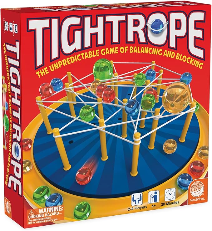 MindWare Tightrope Strategy Board Game Fun for Classrooms 2-4 Players 20 Min Play Time Ages 6 &amp Up