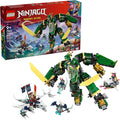 LEGO NINJAGO Lloyd's Jet Mech Building Toy - Model Building Kit for Boys &amp Girls Ages 9+ - Transforming Playset for Kids W/ 5 Ninja Toy Minifigures - Dragons Rising Gift Idea for Birthdays - 7184