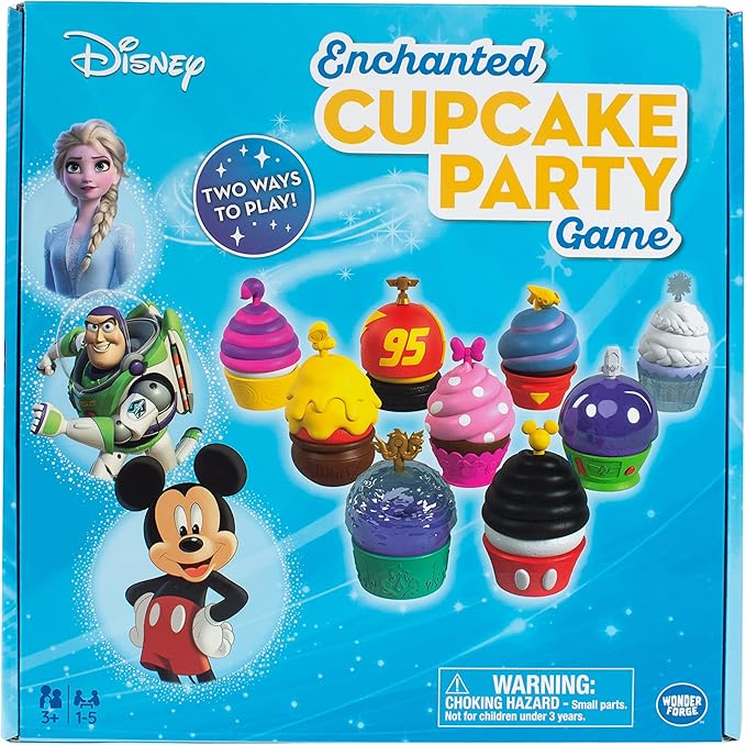Wonder Forge Disney Enchanted Cupcake Party Game - Engaging Matching Game for Kids Ages 3 &amp Up | Featuring Beloved Disney Characters | Great for Skill Development | Ideal Birthday