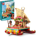 LEGO Disney Princess Moana's Wayfinding Boat Building Toy 43210 Disney Princess Toy Set with Moana and Sina Mini-Dolls Dolphin Figure Disney-Inspired Pretend Play Toy for Kids Boys Girls Ages 6+
