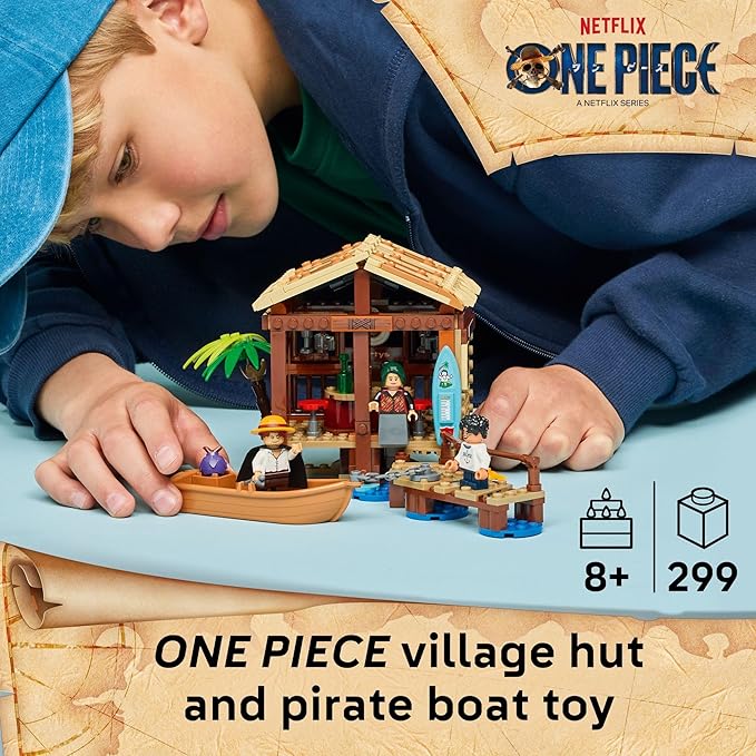 LEGO ONE Piece Windmill Village Hut Building Blocks - Pretend Play Building Toy for Boys &amp Girls Ages 8+ - Toy Figures &amp Playset for Anime Fans - Gift Idea for Birthdays - 75636