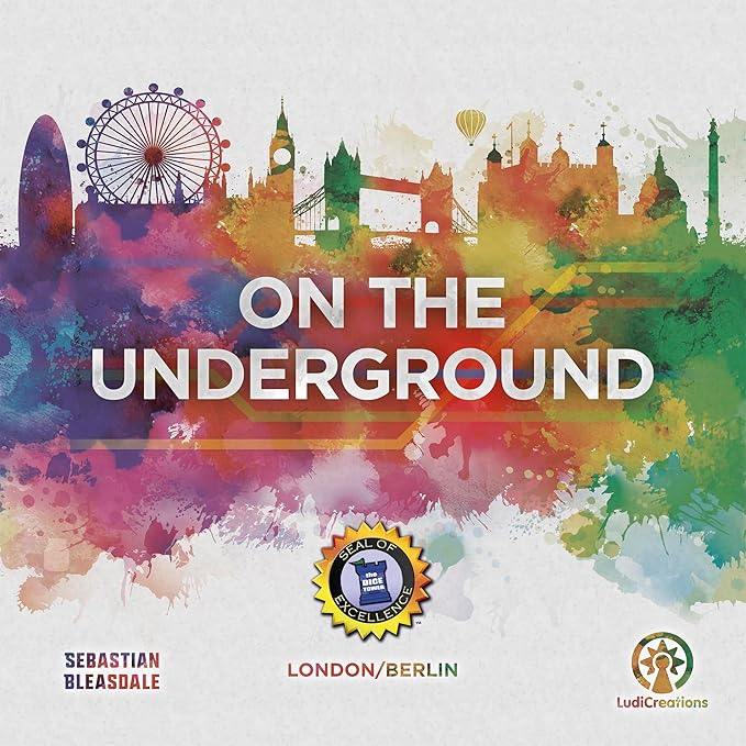 On The Underground: London/Berlin Deluxe Edition - Train Route Building Strategy Board Game 2 City Maps Age 14+ 2-5 Players 60 Min