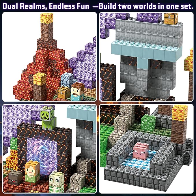 JIMI Building Blocks Set Premium Interlocking Blocks with Characters &amp Vivid Scenes - Creative Construction Toy for Kids 6+ &amp Builders STEM Learning Toy