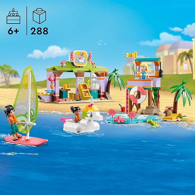 LEGO Friends Surfer Beach Fun 41710 Building Toy Set for Girls Boys and Kids Ages 6+ (288 Pieces)