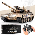 RC Tank Russian T-90 Main Battle Tank 1/16 2.4ghz Remote Control Vehicle with Sound &amp Light for Ages 14+