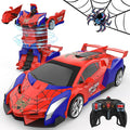 BLUEJAY Transform Rc Cars for Boys 4-7 8-12 2.4Ghz Remote Control Car 1:18 Scale Transforming Robot One-Button Deformation 360° Rotation Car Toy Gifts for Boys 3-5