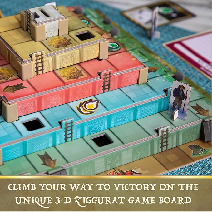 MindWare Ziggurat Cooperative Family Legacy Adventure Game by Matt Leacock &amp Rob Daviau Illustrated by Cory Godbey for Ages 8+
