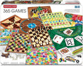 365 Games - Traditional Strategy Board &amp Card Games Tin Storage Container Game for Each Day of Year Family Ages 6+ 1-8 Players