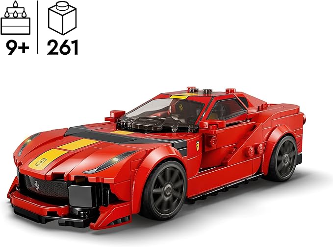 Speed Champion Ferrari 812 Competizione 76914 Toy Blocks Present Racing Car Vehicle Glue Boys Ages 9 and Up