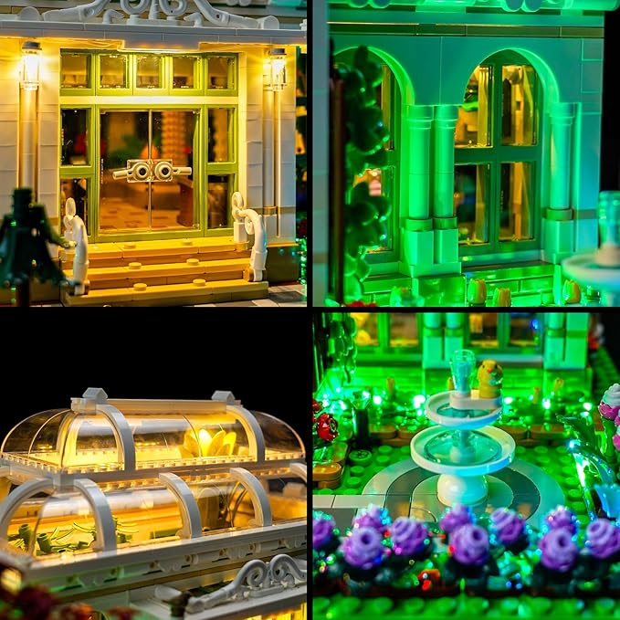 BrickBling LED Light Compatible with Lego The Botanical Garden Creative Lighting Kit Compatible with Lego 21353-No Bricks (RC Version Light)