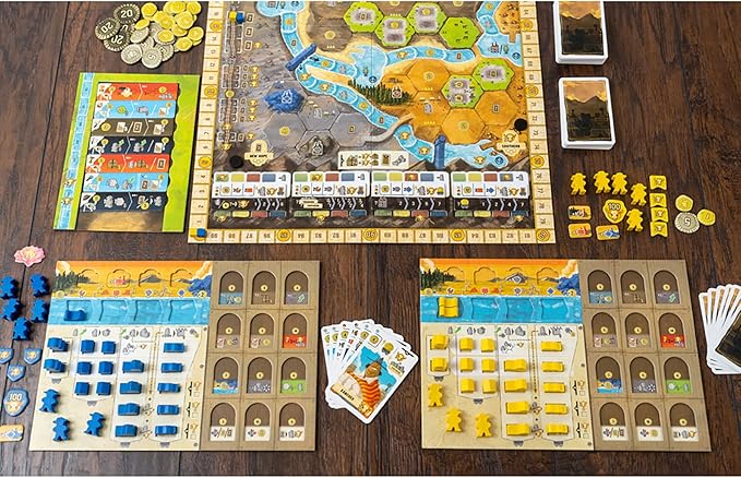 Capstone Games Boonlake Euro Strategy Board Game for 1-4 Players – Hand Management Engine Building Resource Planning Territory Development Strategic Solo &amp Competitive Fun – 90 Min | Ages 14+