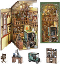 Book Nook Kit DIY Scene Miniature House Kit Tiny House Mini Booknook Craft Bookshelf Decor 3D Puzzles for Adults Gifts for Book Lovers (The Radium Lady)