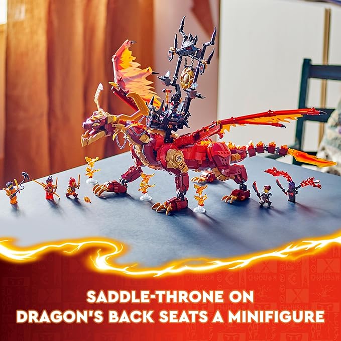 LEGO NINJAGO Source Dragon of Motion Adventure Toy for Kids Ninja Playset for Independent Play with 6 Minifigures Birthday Gift for Boys and Girls Ages 12 and Up 71822