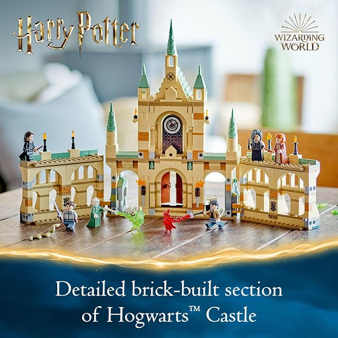 LEGO Harry Potter The Battle of Hogwarts Building Toy Set Harry Potter Toy for Boys Girls and Kids Ages 9+ Features a Buildable Castle Section and 6 Minifigures to Recreate an Iconic Scene 76415