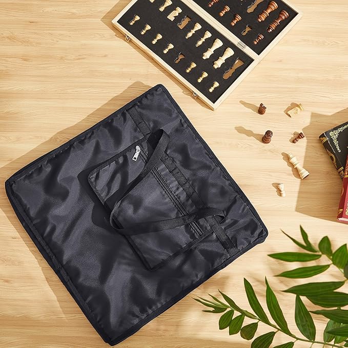 Inch Chess Bag Standard Chess Board Carrying Bag with a Single Zippered Pocket for Storing Your Equipment an Ideal Gift(20 x 20)