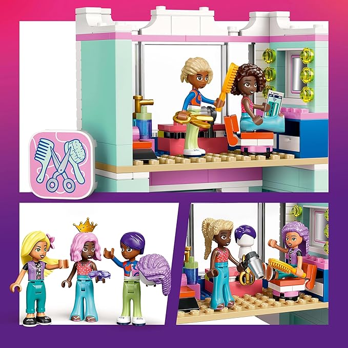 Lego 42662 Friends Hair Salon and Accessory Shop Toys Birthday Present Blocks Girls Boys Children 7 Years 8 Years 9 Years Elementary School Students Pretend Play Pretend Play