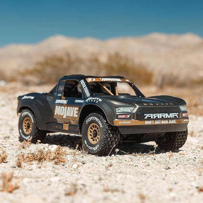 ARRMA RC Truck Mojave GROM 4X4 223S BLX BRUSHLESS Small Scale Desert Truck RTR (Battery and Charger Not Included) with DSC Black ARA2304T1