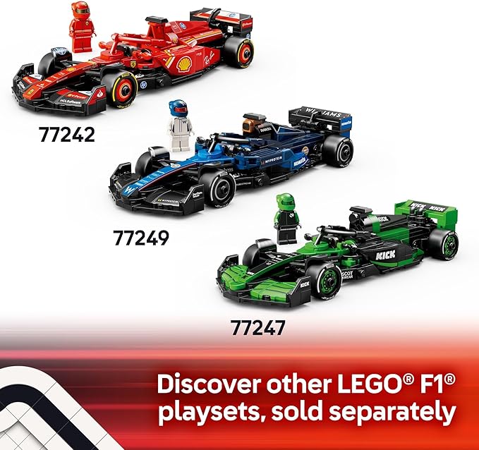 LEGO Speed Champions Aston Martin Aramco F1 AMR24 Race Car Toy - Building Set for Kids Boys &amp Girls Ages 10+ - Toy Car for F1 Fans - Gift Idea for Birthday - 77245