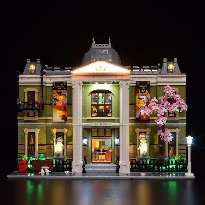 LightGo LED Lighting Kit Designed for Lego 10326 Natural History Museum Modular Buildings Set - Not Include Model (Remote Version)