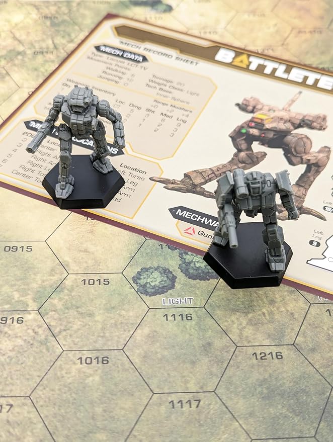 BattleTech Beginner Box 40th Anniversary by Catalyst Game Labs | 2 Players | Ages 14+ | Miniatures Wargame Starter Set with 2 Mech Miniatures Mapsheet Dice Quick-Start Rules &amp MechWarrior Cards