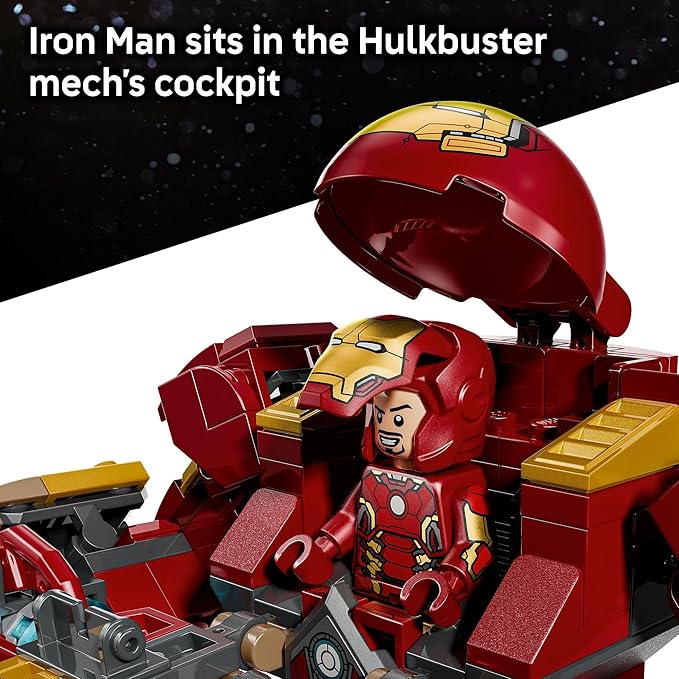 LEGO Marvel Epic Battle: Hulkbuster vs. The Hulk Building Toy for Boys &amp Girls - Avengers: Age of Ultron Display &amp Play Set W/2 Minifigures for Kids Ages 9+ - Gift Idea for Birthdays - 76343