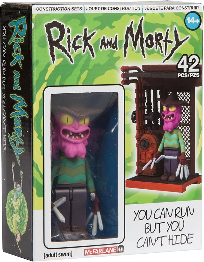 McFarlane Toys Rick &amp Morty You Can Run But You Can't Hide Micro Construction Interlocking Building Set