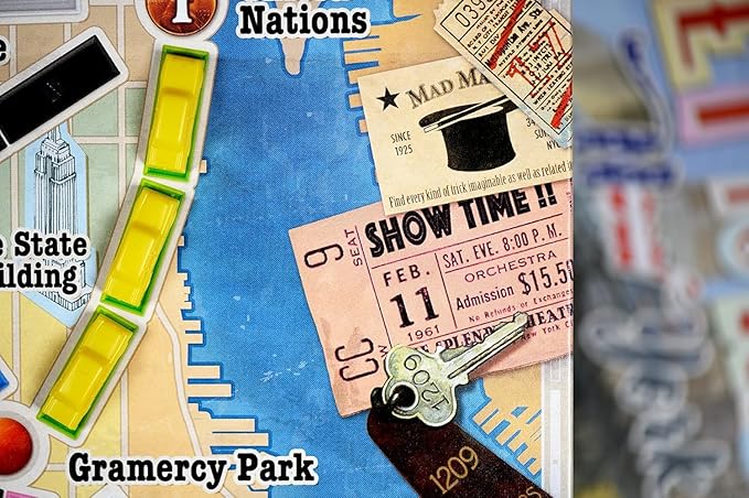 Asmodee Ticket to Ride New York Board Game - Train Route-Building Strategy Game Fun Family Game for Kids &amp Adults Ages 8+ 2-4 Players 10-15 Minute Playtime