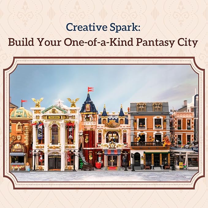 PANTASY Toy Shop Building Set for Adults Nostalgic Modular Building with Detailed Facade &amp Interior Decoration Creative Architecture Building Toy for Building Block and Design Lovers