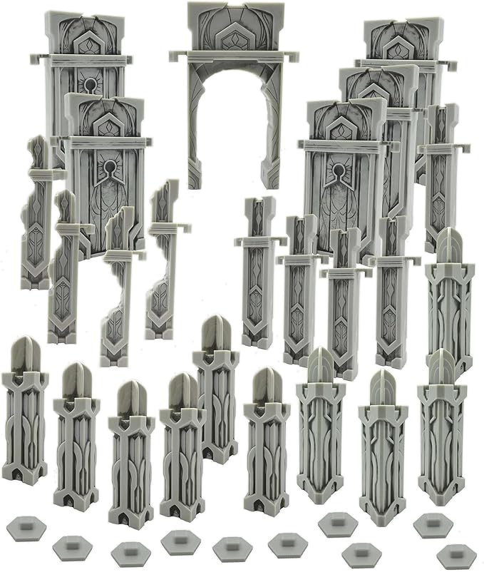Renegade Game Studios Heroscape The Ruins at Laur's Edge Terrain Expansion Stackable Wall Pieces