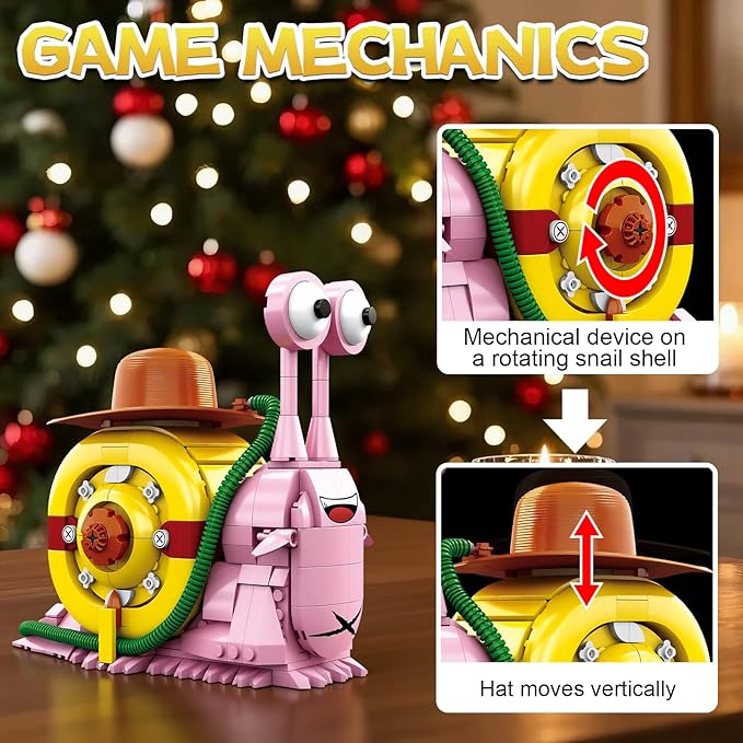 Animal Snail Building Blocks Sets Anime Phone Bug Model Toys Gift for Adults Teens 573 PCS