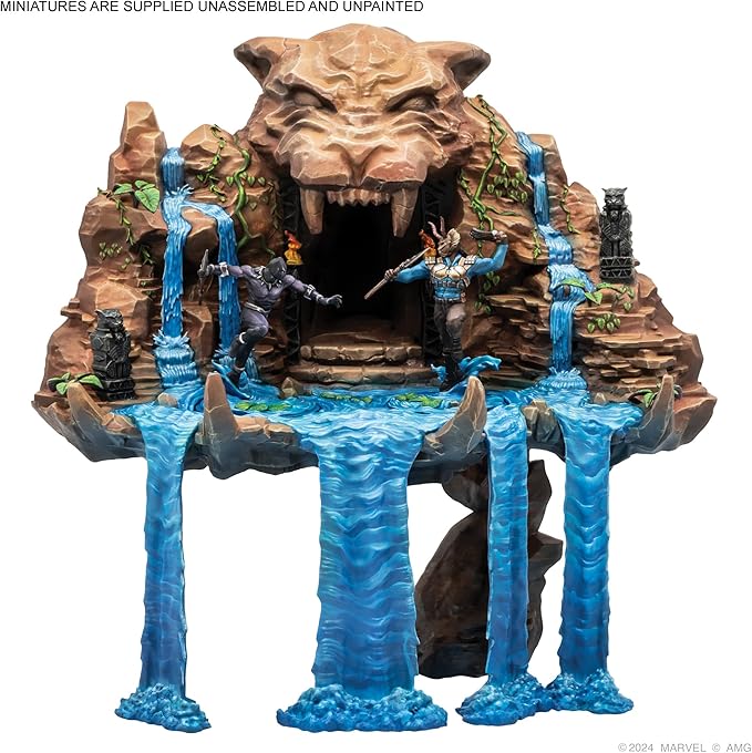 Marvel: Crisis Protocol Battle for the Throne RIVAL PANELS - Wakanda Showdown! Tabletop Superhero Game Ages 14+ 2 Players 90 Minute Playtime Made by Atomic Mass Games