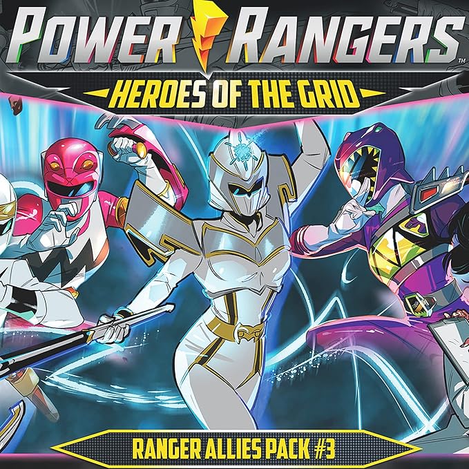 Renegade Game Studios Power Rangers Heroes of the Grid: Ranger Allies Pack #3 Expansion with 5 Female Heroes