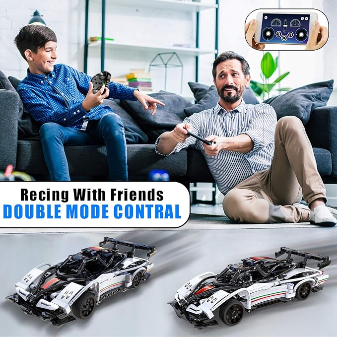 STEM Buidling Toys for 6 7 8 9 10 11 12 + Year Old Boys Girls Gifts Remote Control Car Toy Building Sets RC Race Model Cars Building KitsLearning Toys Best Birthday for Kids (457PCS)