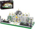 Neoclassical Garden Square Micro Blocks Building Set 2397 PCS Architecture Model with Central Grand Piano &amp Crystal Dome Street ViewToy for Adults Home Decor Gift