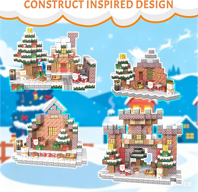 Vdealen 300 PCS Magnetic Blocks-Magnetic Building Blocks Stacking Magnetic Cubes Toy for Kids STEM Montessori Sensory Toys for Boys and Girls Age 3 4 5 6 7 8 9 10 11 12 Christmas Birthday Gift