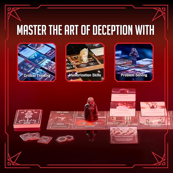 Ravensburger Star Wars Villainous - Power of The Dark Side Strategy Board Game - Join Darth Vader Kylo Ren and More in This Immersive Star Wars Universe Adventure - 2-4 Players - Ages 10+