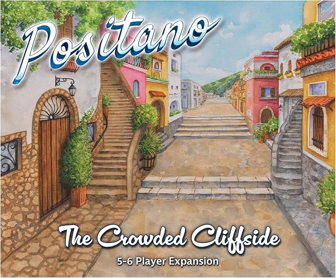 SlugFest Games: Positano: The Crowded Cliffside - Expansion Board Game Variant Modes 3D Building Bidding Italian Seaside Ages 13+ 1-6 Players