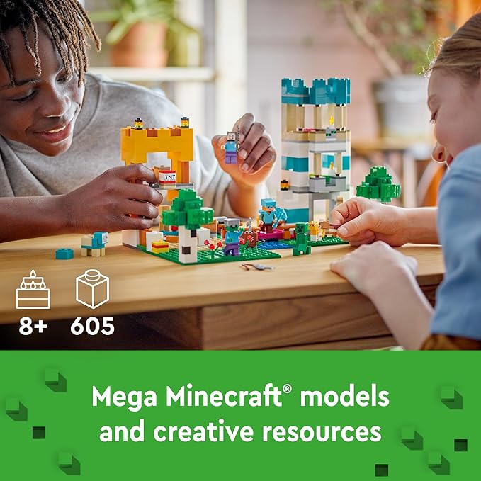 LEGO Minecraft The Crafting Box 4.0 Building Toy - Pretend Playset for Boys &amp Girls Ages 8+ - Gift for Birthdays - Minecraft Toy for Kids &amp Video Game Fan - 21249