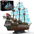 Mould King 13218 Pirate Ship Building Blocks Sets MOC Ghost Ship Flying Dutchman Model Kit Display Decoration Pirate Boat Model Sets Collectible Construction Toys Gift for Teen Adult(6849 PCS)