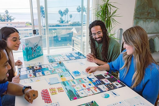 Stonemaier Games: Finspan - A Wingspan Game by David Gordon &amp Michael O’Connell | A Relaxing Strategy Board Game About Collecting Fish and Ocean Diving for Adults and Family | 1-5 Players 60 Mins