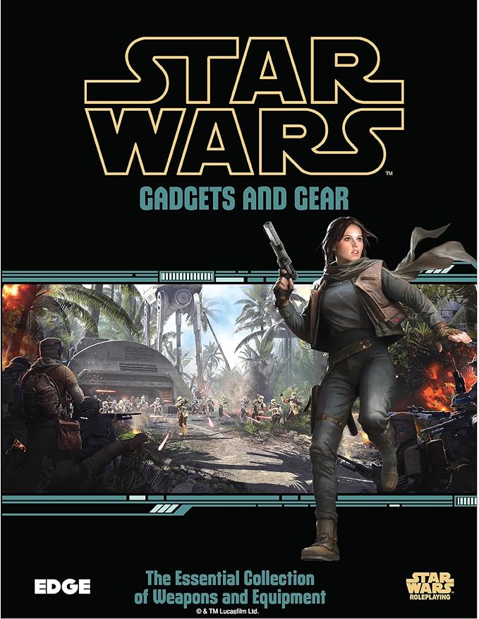 Asmodee Star Wars: Roleplaying Game Gadgets and Gear SOURCEBOOK - Weapons Armor &amp Attachments for Edge of The Empire Age of Rebellion &amp Force and Destiny RPG for Ages 14+ 3-5 Players