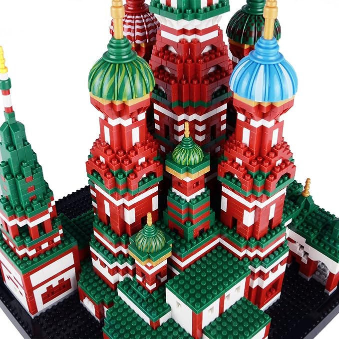 Building Block Set Saint Basil's Cathedral Architecture Model Micro Mini Blocks Educational Mini Blocks 4300 PCS