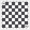 Bobby Fischer Tournament Roll Up Travel Chess Board - 20 inches - Mousepad Style with Gray Squares by WE Games